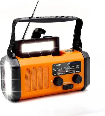Obrázek produktu pro Ručně vyrobené dřevěné rádio AM/FM – napájené bateriemi – kompaktní a přenosné