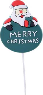 Produktbild von Topper Weihnachtsdekoration PVC Merry Christmas Weihnachtsmann