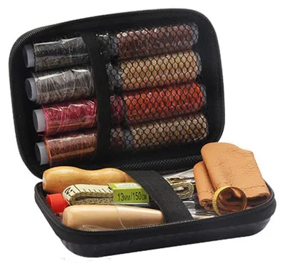 Produktbild von Lederreparatur-Set 32-teilig, Nähnadeln Für Polsterung, Mit Aufbewahrungsbox