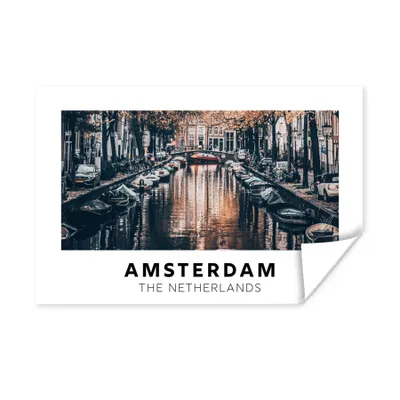 Produktbild von MuchoWow® Poster Amsterdam - Niederlande - Wasser 180x120 cm - Fotoplakat