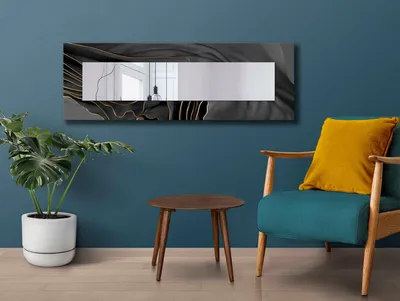 Produktbild von Wallity, 40120NISMA-016, Dekorativer Spiegel, SPIEGEL, Gold, 20 x 100 cm