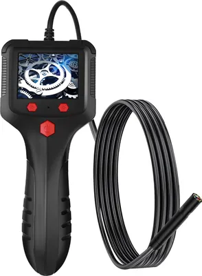 Zdjęcie produktu dla P100 Endoskop przemysłowy 8mm 1080P Cyfrowy boroskop IP67 Wodoodporna kamera Snake Scope Ręczna kamera inspekcyjna z ekranem IPS 2,4'' 6 świateł LED
