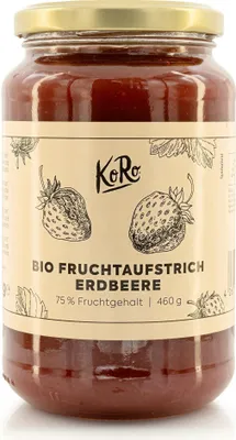 Produktbild von KoRo I  Fruchtaufstrich Erdbeere 460 g