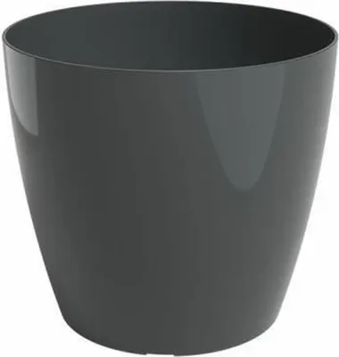 Image de artevasi© SAN REMO Jardinière & Cache-pot Anthracite brillant Ø 36 cm - plastique