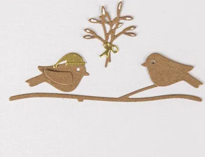 Produktbild von Wintervogelschneidermatrizen - 8 Stück