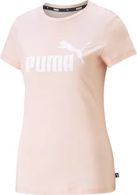 Immagine prodotto di Maglietta con logo PUMA Essentials da donna 66 - rosa polveroso XS