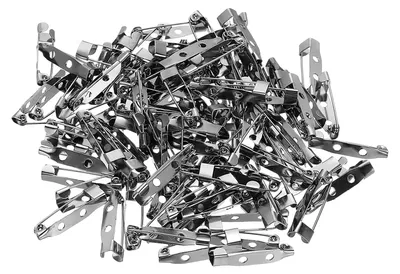Productafbeelding van Speldjes - Veiligheidsspelden voor broches - 100 stuks - 25 mm - Zwart