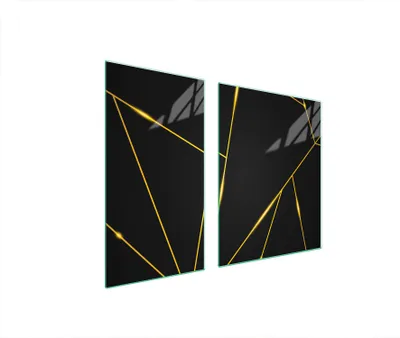Image de Plaques de recouvrement de cuisinière 2 pièces 90x52 Couverture de champ en vitrocéramique Planche à découper noire pièce