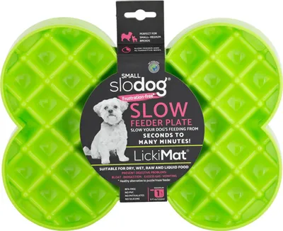 Produktbild von LickiMat Mini Slodog Hundenapf 25 x 19 cm., Farbe:grün