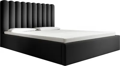 Obrázek produktu pro Čalouněná postel FEDVE manželská postel Priesa ložnice postel box 180x200 cm černá (Magic Velvet 2219)