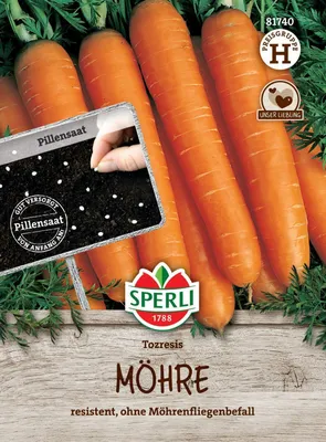 Produktbild von Sperli Möhren Tozresis F1 - Hybride Pillensaat - Gemüsesamen