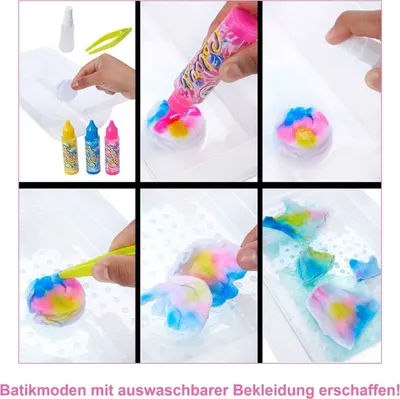 Produktbild von Mattel HCD29 - Barbie Chelsea - Color Reveal - Tie Dye Fahion Maker - Frbe-Set mit Barbie und Chelsea Puppe