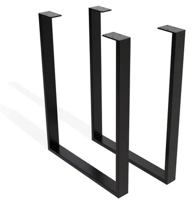 Produktbild von 1xPaar sossai® Tischkufen in Schwarz 50x72cm TKW0