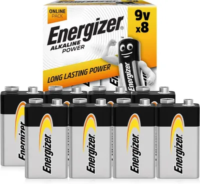 Obrázek produktu pro Baterie Energizer Alkaline Power, 9 voltů - blokové baterie (8 kusů)