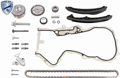 Produktbild von VAICO V10-10015-SP Steuerkettensatz Steuerkette für VW GOLF VI (5K1) TOURAN (1T1, 1T2) TIGUAN (5N) GOLF PLUS (5M1, 521) TOURAN (1T3) SHARAN (7N1, 7N2)