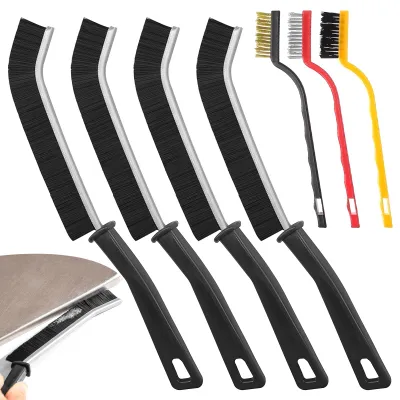 Imagen del producto de Juego de cepillos de limpieza, de 7 piezas, para juntas y lugares de difícil acceso, ideal para la limpieza de cocinas y baños
