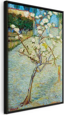 Produktbild von Italienischer Leinwand Leinwandbild - Blossoming Pear Tree 60x90 cm Reproduktionen l-F-10019-b-a