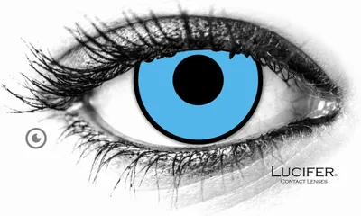 Immagine prodotto di Lenti a contatto colorate Lucifer® Blue Manson - 2 pezzi (1 paio), senza prescrizione medica