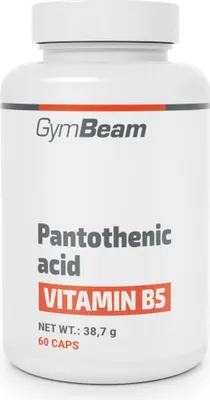 Produktbild von GymBeam - Pantothensure (Vitamin B5) 60 Kapseln