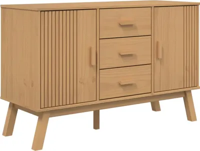 Obrázek produktu pro vidaXL Příborník OLDEN Brown 114x43x73,5 cm z masivního borovicového dřeva