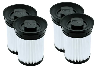 Produktbild von AllSpares HEPA-Filter (4 St.) geeignet für Miele TriFlex HX1, HX2, HX-FSF, HX FSF 2, HX-FSX, Triflex HX1 Cat&Dog, Triflex HX1 Pro, Triflex HX2 Facelift, 11289902, 11385020, 41996704EU1 | Ø 70/82 x 112 mm