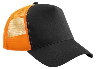 Immagine prodotto di Beechfield - Cappellino trucker snapback per uomo/donna unisex FK1457 (taglia unica) (nero/arancione)