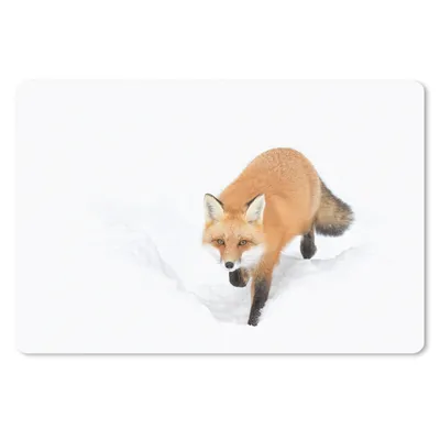 Produktbild von MuchoWow® Mauspad Mousepad Fuchs - Schnee - Winter 27x18 cm - Mousepads - Maus Mat - Pad - Mausunterlage - Büroartikel - Desk Matten
