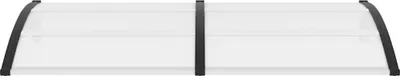 Produktbild von vidaXL Türvordach Schwarz 200×100 cm PC