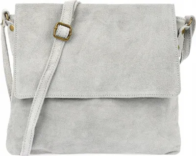 Produktbild von Damen-Umhängetasche aus Wildleder mit Klappe