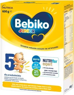 Obrázok produktu pre Mleko modyfikowane Bebiko Junior 5 po 2,5 roku życia 600 g
