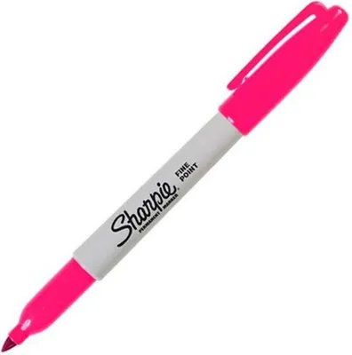 Zdjęcie produktu dla Sharpie 2194216 Marker permanentny z cienką końcówką różowy 12 szt