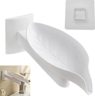 Image de Wit, porte-savon incliné, 1 pièce, pour la salle de bains, la douche, la cuisine et autres espaces de lavage.