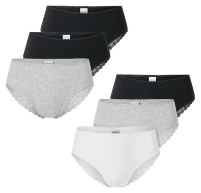 Produktbild von Schiesser Damen Brasilslip 6-Pack Modern Multipacks - classics - Größe 42