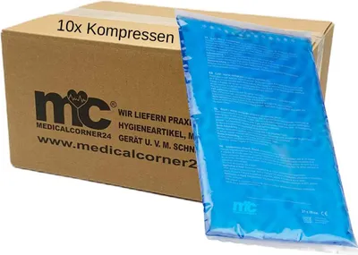 Produktbild von Kalt Warm Kompresse, Gel, Mikrowellen geeignet, 21x38 cm, 10 St.