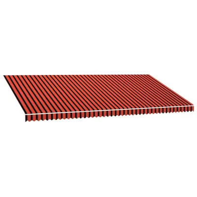 Produktbild von vidaXL Markisenbespannung Canvas Orange & Braun 6 x 3 m