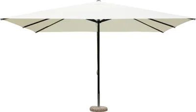 Immagine prodotto di Milani Home - ombrellone da giardino 3 x 4 m con palo centrale in alluminio, telo poliestere beige, per terrazzo, piscina e dehor