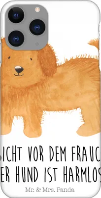 Produktbild von Mr. & Mrs. Panda Iphone 11 Pro Handyhülle Hund Flauschig - Weiß - Geschenk, Frauchen, Hunde, Hundebesitzer, Sprüche, Handy Case, Premium Kunststoff, Witzig