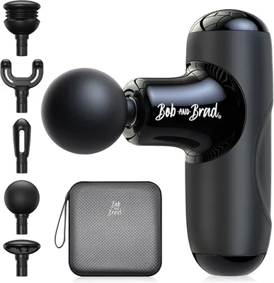 Produktbild von Bob Brad Q2 Mini -Massage -Waffe, Taschengröße Tiefes Gewebe -Schlagmassagel, ultra kleine und tragbare ruhige Waffenmuskulatur Erholung Schmerz, schw