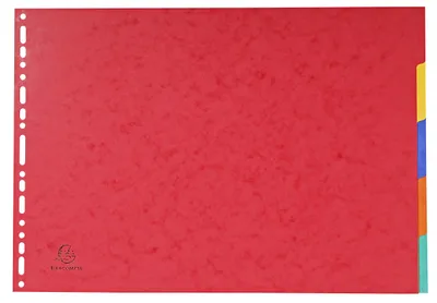 Zdjęcie produktu dla EXACOMPTA 2905E EXACOMPTA Karton-Register, blanko, DIN A3 quer, 5-teilig