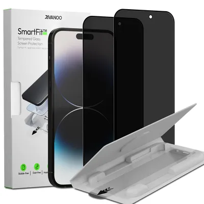 Produktbild von 2-Pack iPhone 14 Pro Max Displayschutzfolie Privacy - Gehärtetes Glas | [Automatische Installation] - Blasenfrei