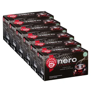 Produktbild von Teekanne Nero Schwarzer Tee kräftige Assam Auslese Stark 30g 6er Pack