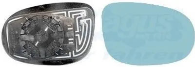 Produktbild von VAN WEZEL Spiegelglas Außenspiegel Rechts für LANCIA DELTA III (844) Blau Getönt Konvex Beheizbar 1787838