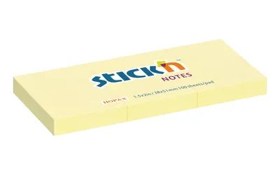 Produktbild von Hopax gelbe Haftnotizen - 38 x 51 mm / 3 x 100 Zettel