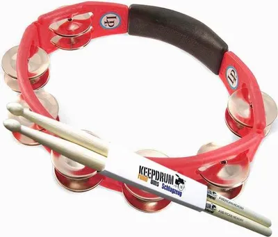 Productafbeelding van LP Latin Percussion LP151 Cyclops tamboerijn met drumstokken