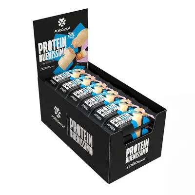 Obrázek produktu pro Polleo Protein Buenissimo, 24 x 40 g - Bílá čokoláda