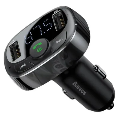 Zdjęcie produktu dla Baseus CCTM-01, Cyfrowy, FM, 87,5 - 108 MHz, LED, Zapalniczka, Micro-USB B, USB Typu-A