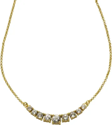 Produktbild von Zeeme Gemstones Collier 925/- Sterling Silber 45cm gelb Weißtopas weiß 273250084V-3