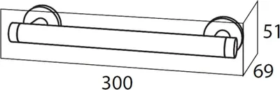 Produktbild von Tiger Boston Haltegriff 30 cm; Edelstahl poliert, 297720346