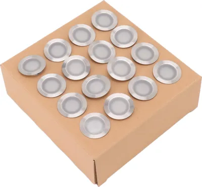 Zdjęcie produktu dla 16 sztuk Zestaw oświetlenia pokładowego LED 10W 2800 do 3200K Ciepła biel IP67 Wodoodporna wpuszczana lampa pokładowa LED 90?265V Wtyczka EU