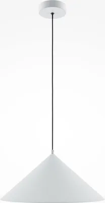 Produktbild von Hängelampe Metall D: 35 cm rund H: max. 318 cm Weiß E27 Modern Pendelleuchte